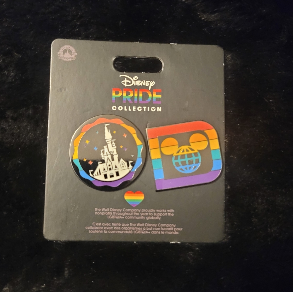 Disney Pride Collection WDW Castle Logo Pin Set New with Card
